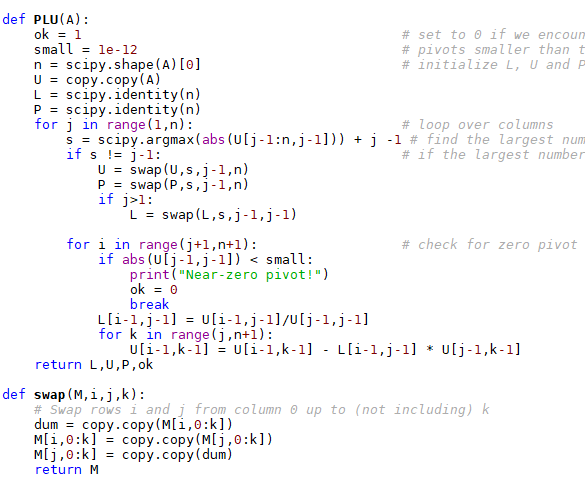 Modify the above python code so it computes an upper | Chegg.com