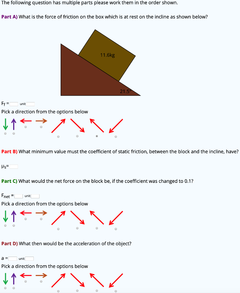 Solved The following question has multiple parts please work | Chegg.com