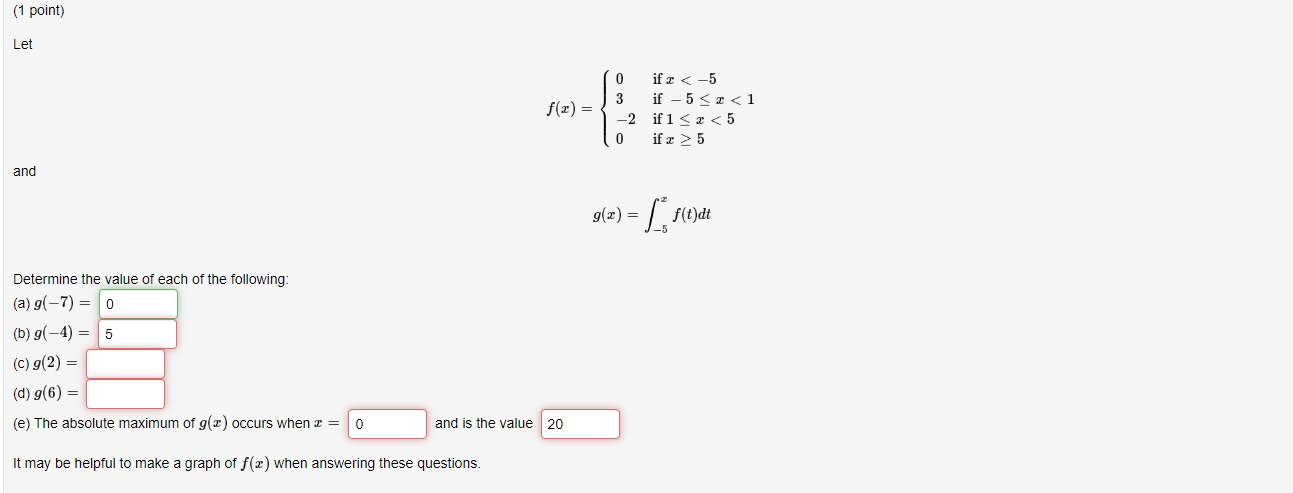 Solved (1 point) Let 1 10 3 -2 O if I