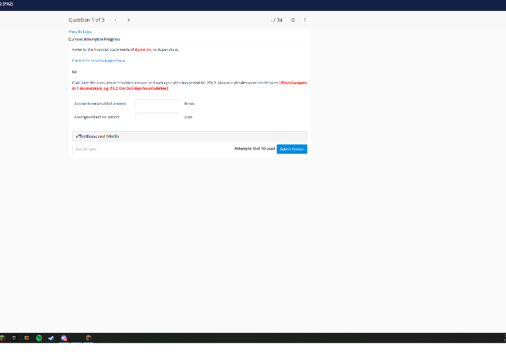 liefer to the finaticial state nents of Apple Irc. in | Chegg.com