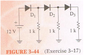 Solved 3-17. Find the current in each diode in the circuit | Chegg.com