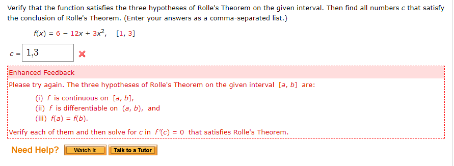 Solved Verify That The Function Satisfies The Three