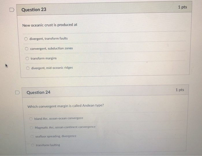 Solved Question 21 1 pt The low velocity zone in the mantle