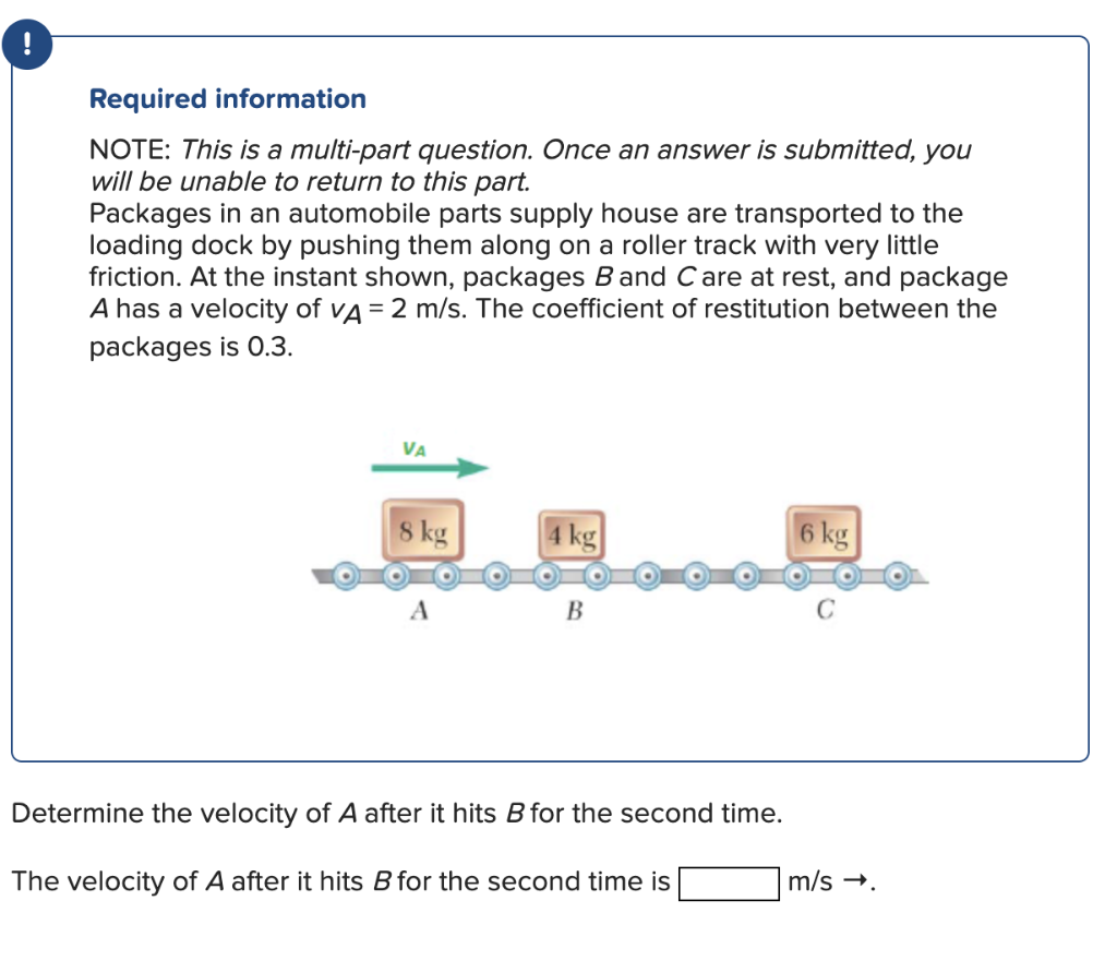 Solved Required information NOTE: This is a multi-part | Chegg.com