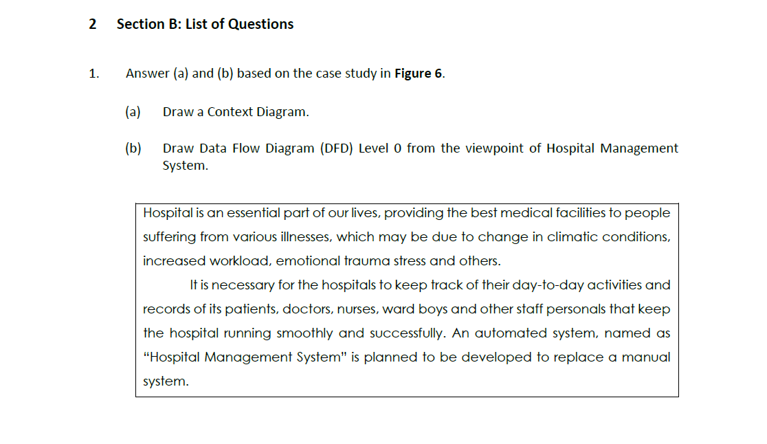 Solved 2 Section B: List Of Questions 1. Answer (a) And (b) | Chegg.com