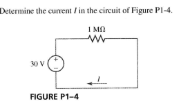 Solved Determine the current I in the circuit of Figure Pl- | Chegg.com