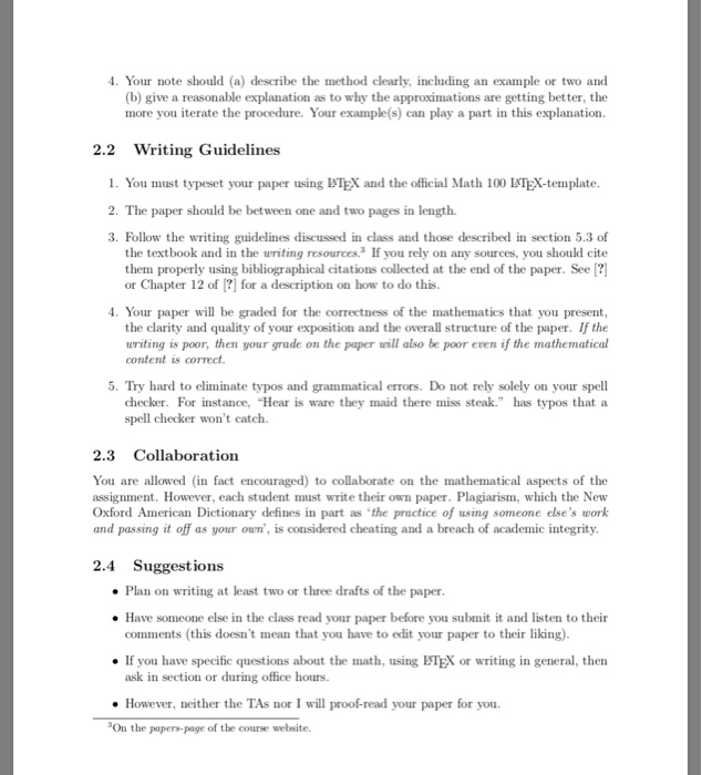 1 Introduction The purpose of this paper is twofold | Chegg.com