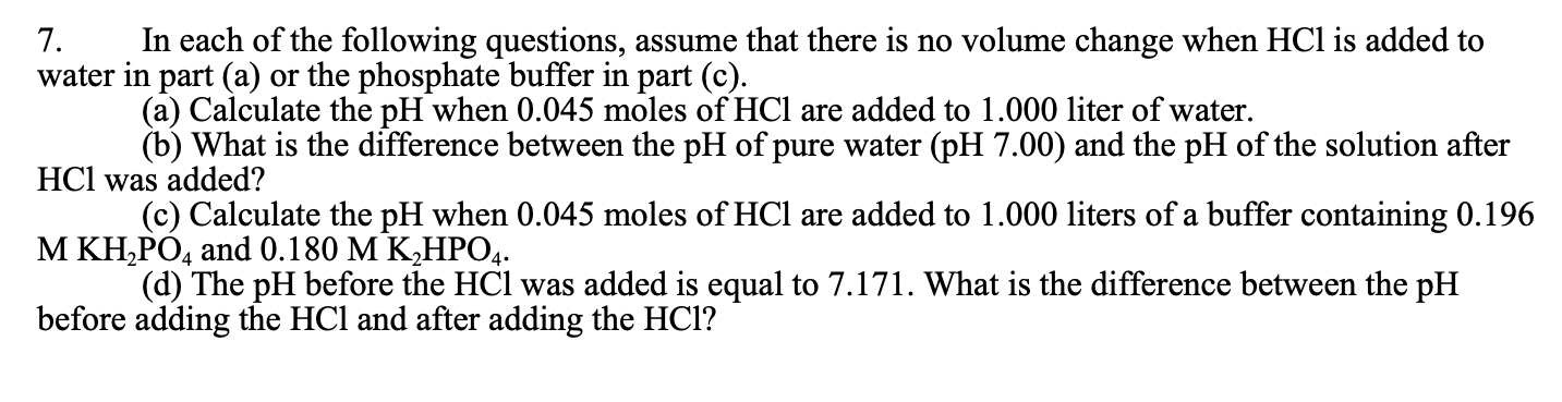 Solved 7. In each of the following questions, assume that | Chegg.com