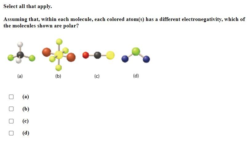 Solved Select All That Apply. Assuming That, Within Each 