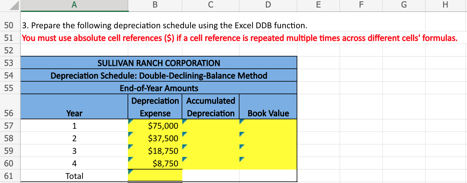 Solved Calculating Depreciation Schedules - Using | Chegg.com