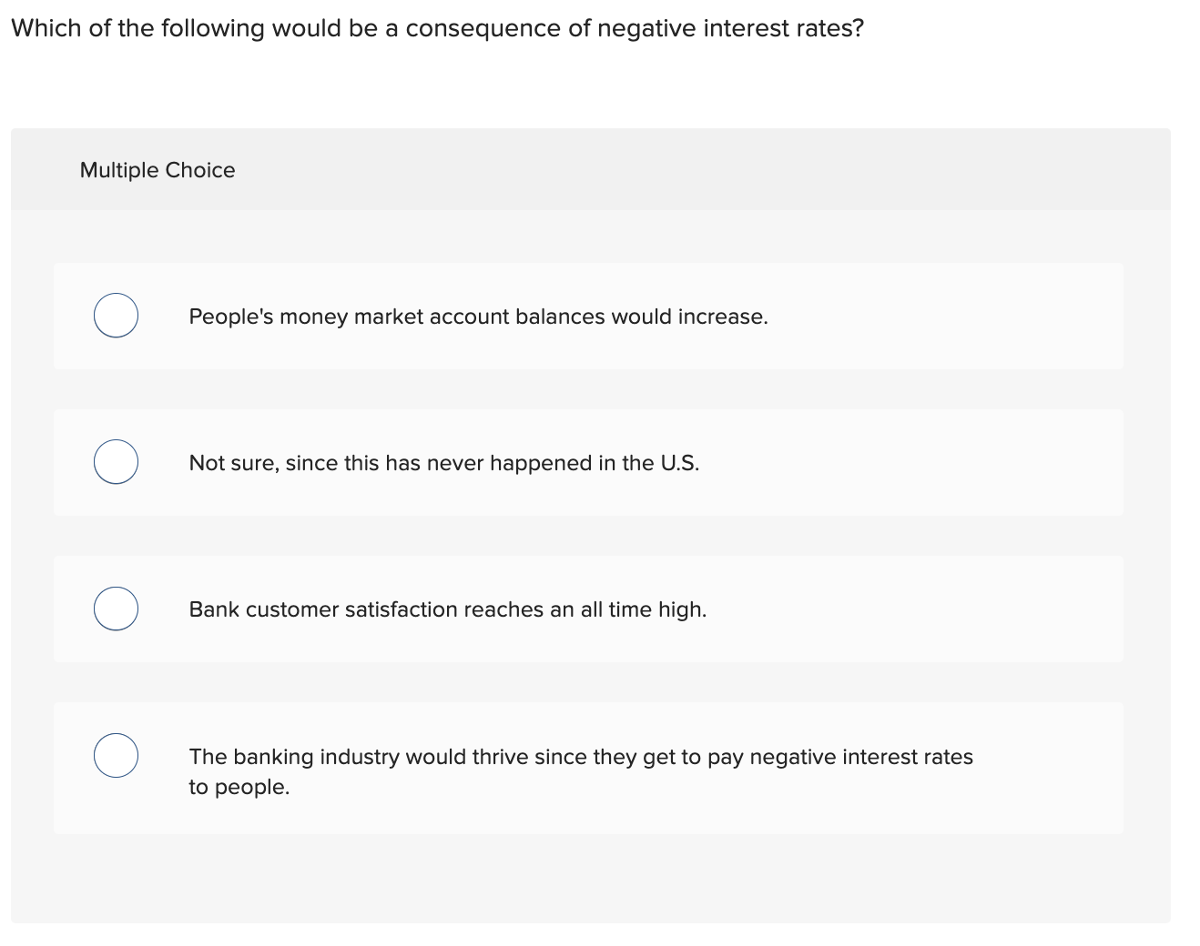 Solved Which Of The Following Would Be A Consequence Of | Chegg.com