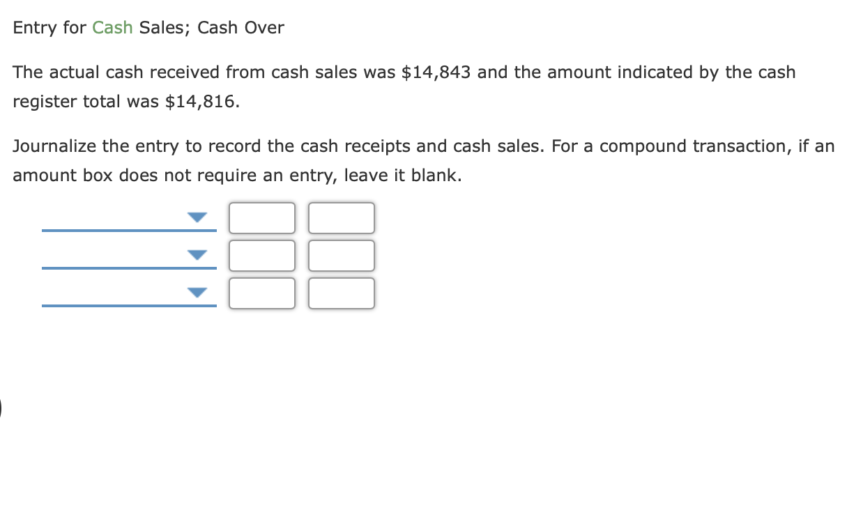 solved-the-actual-cash-received-from-cash-sales-was-14-843-chegg