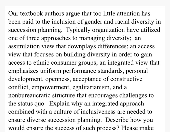 Solved Our textbook authors argue that too little attention | Chegg.com