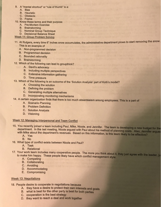 9-a-mental-shortcut-or-rule-of-thumb-is-a-a-biasb-heuristicc