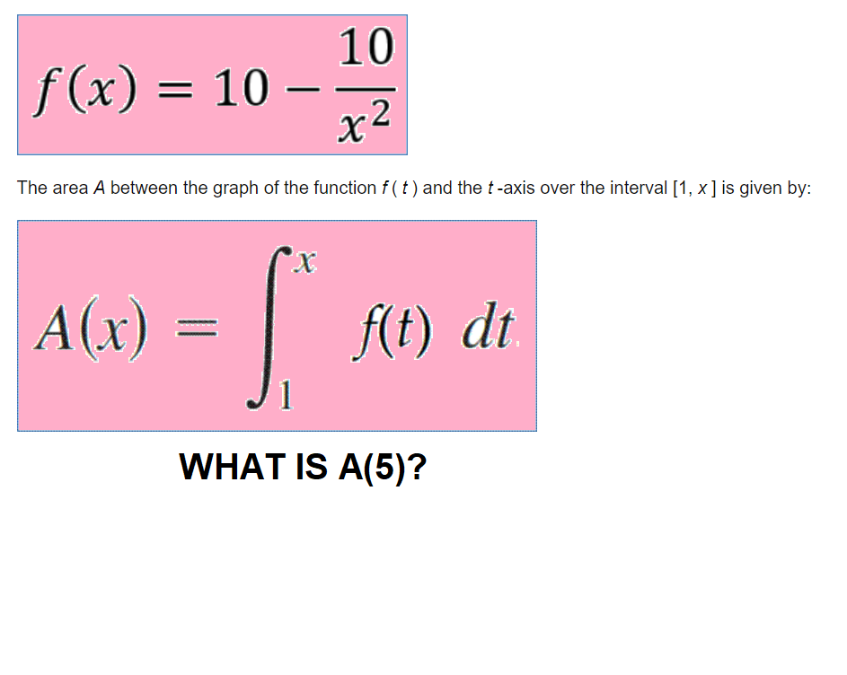 Solved f x 10 x210 the area a between the graph of the chegg