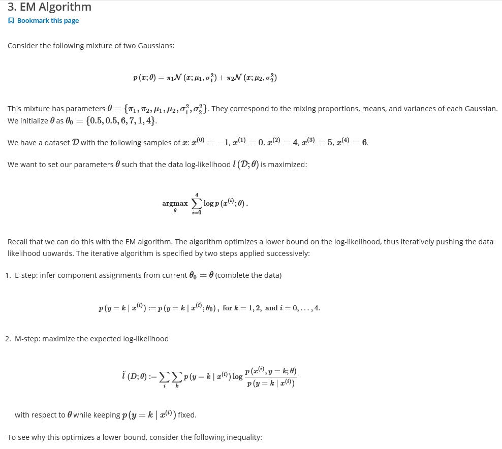 github - mistylight understanding the em algorithm:... 3. EM Algorithm Bookmark this page Consider the | Chegg.com