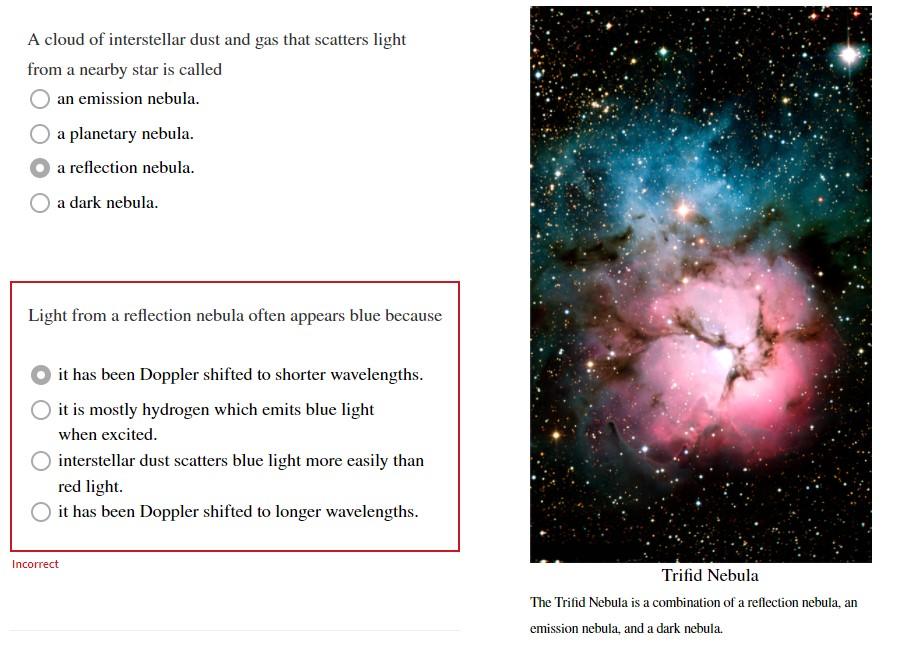 Solved 3) a) The angle that a nebula appears in the sky