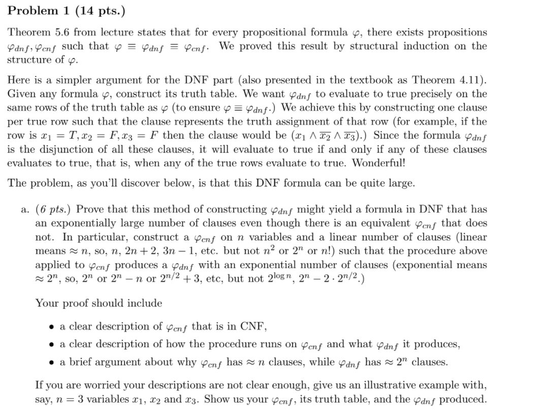 construct a cnf propositional formula and convert it | Chegg.com