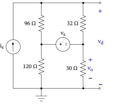 Solved The circuit shown in figure 3 has two power inputs, | Chegg.com