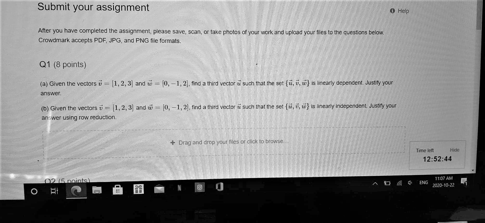 Solved Submit your assignment o Help After you have | Chegg.com