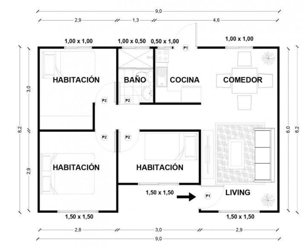 Solved Make an electrical plan of the house that describes | Chegg.com