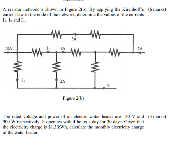 Solved A resistor network is shown in Figure 2(b). By | Chegg.com