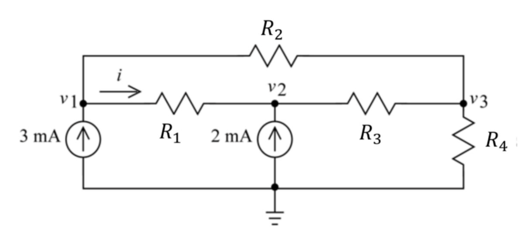 Solved Using the node analysis techniques to write the | Chegg.com