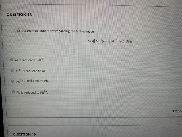 Solved QUESTION 18 1. Select the true statement regarding | Chegg.com