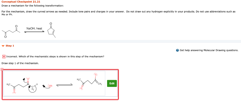 Solved Conceptual Checkpoint 21.21 Draw a mechanism for the | Chegg.com