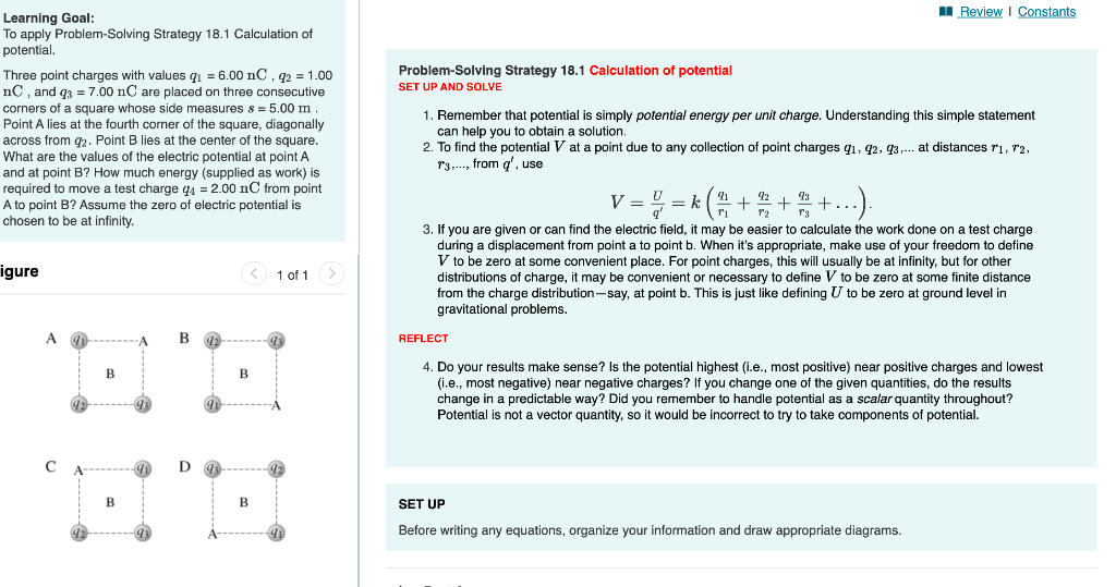 Solved What is the electric potential at point A ? Express | Chegg.com
