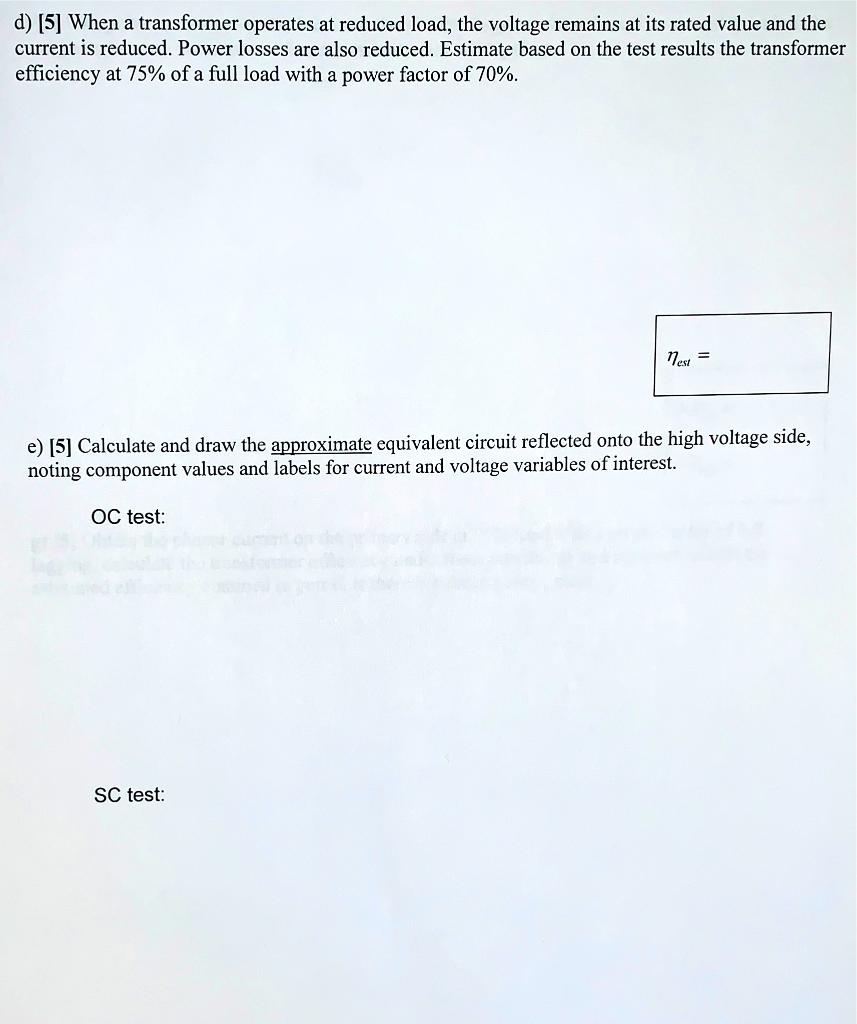 Solved 5. [35\%] The following test results were obtained | Chegg.com