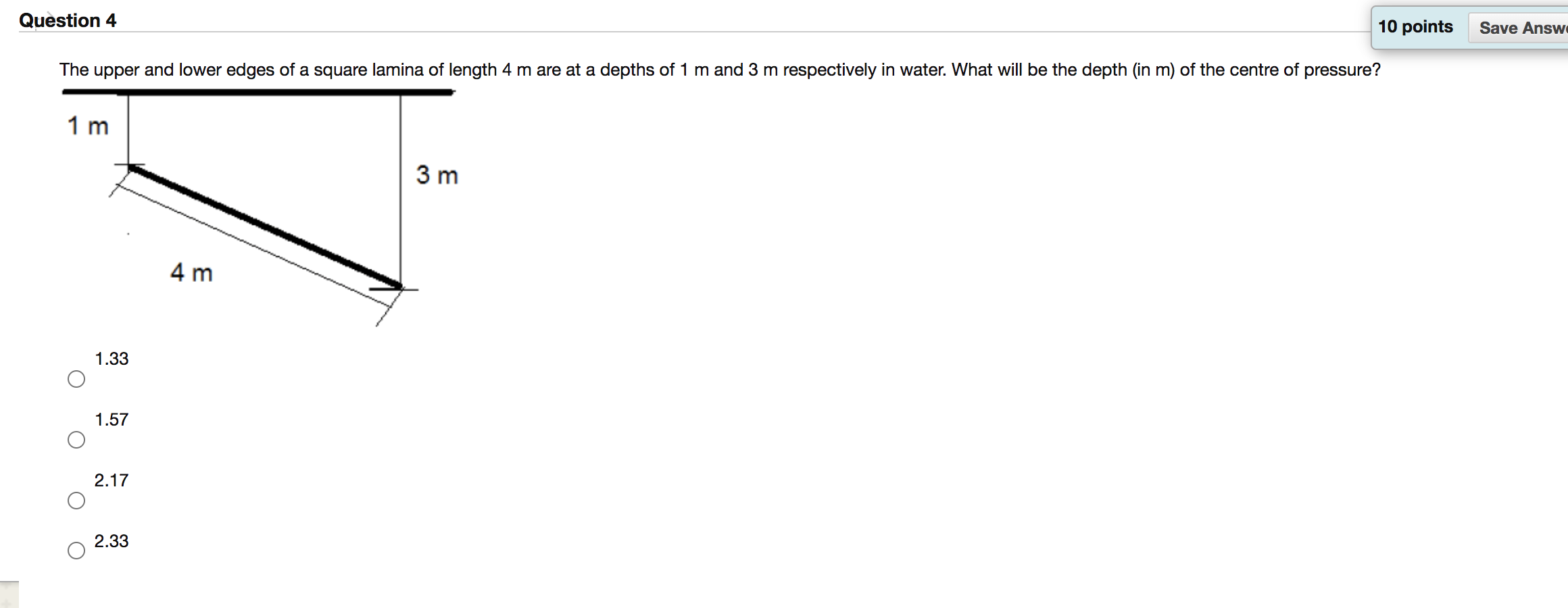 Solved Question 4 10 points Save Answ The upper and lower | Chegg.com