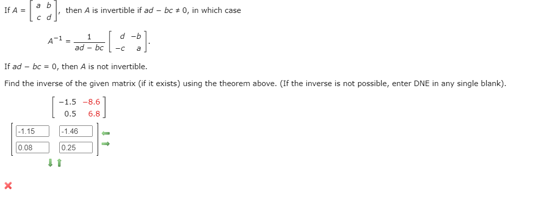 Solved If A = A B C D Then A Is Invertible If Ad - Bc # 0, | Chegg.com