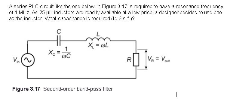 Solved A series RLC circuit like the one below in Figure | Chegg.com