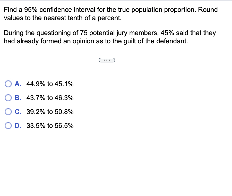 Solved Find a 95% confidence interval for the true | Chegg.com