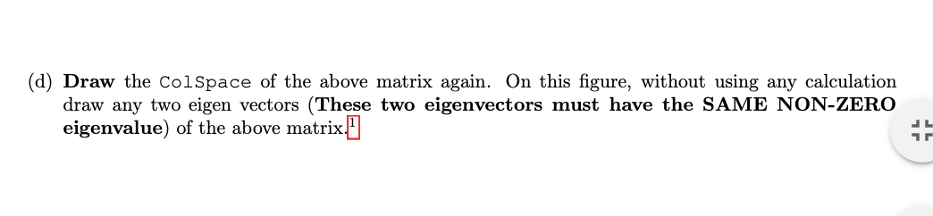 Solved [1 2] 2. Given the following matrix: A = 1 2 (a) What | Chegg.com