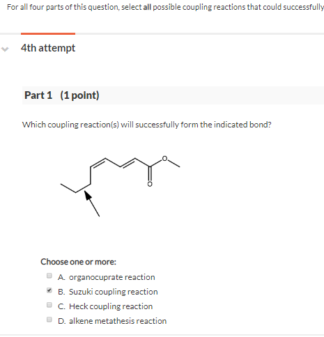 Solved For all four parts of this question, select all | Chegg.com