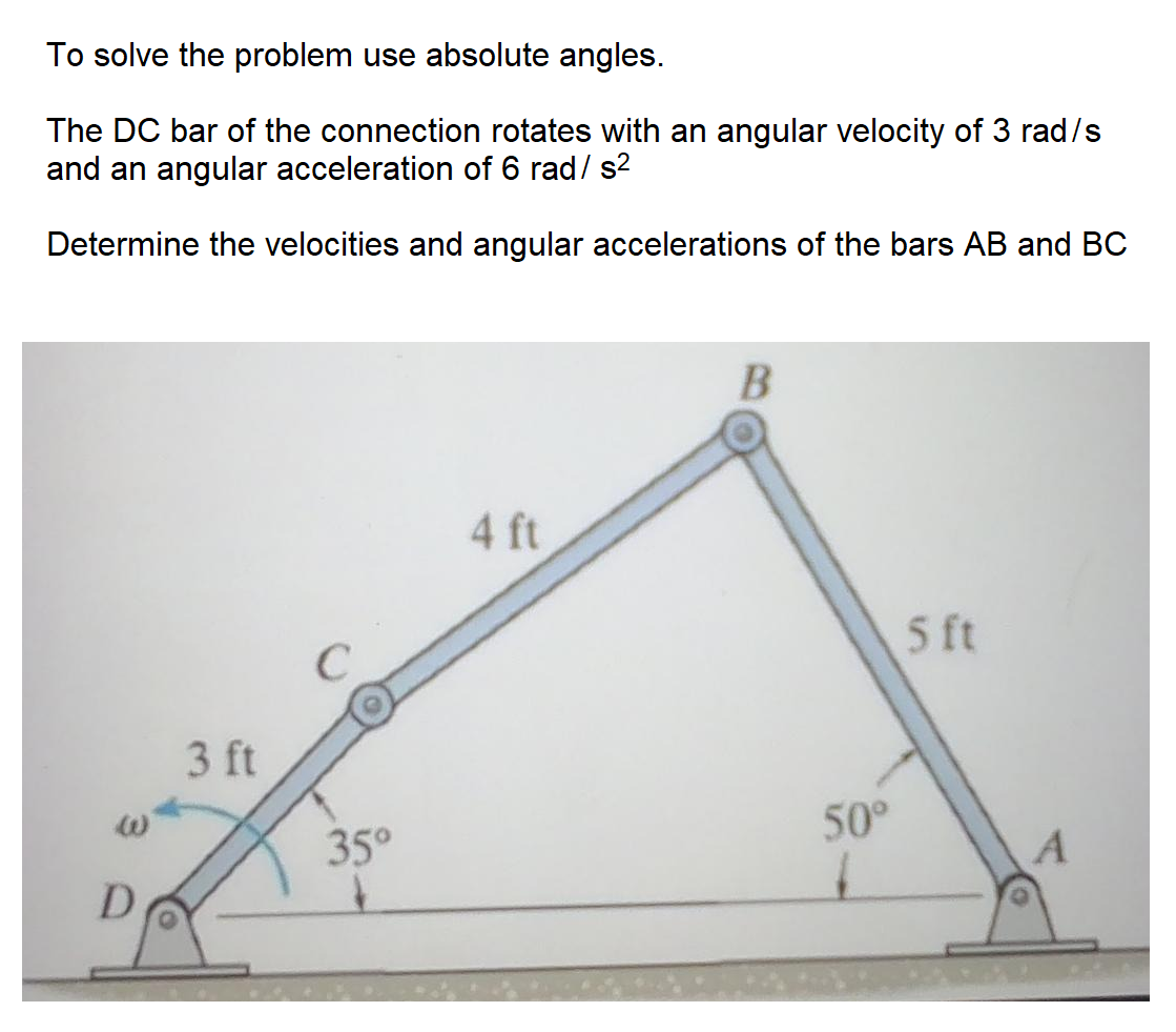 Solved To solve the problem use absolute angles. The DC bar