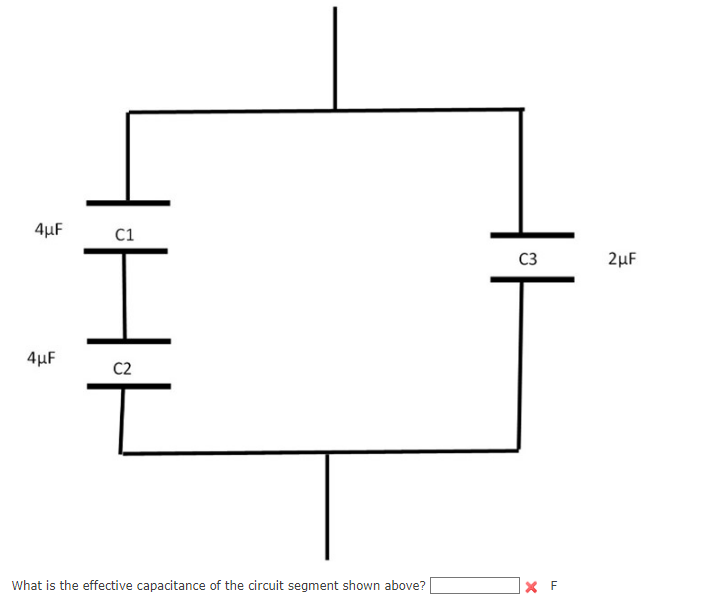 Solved What is the effective capacitance of the circuit | Chegg.com