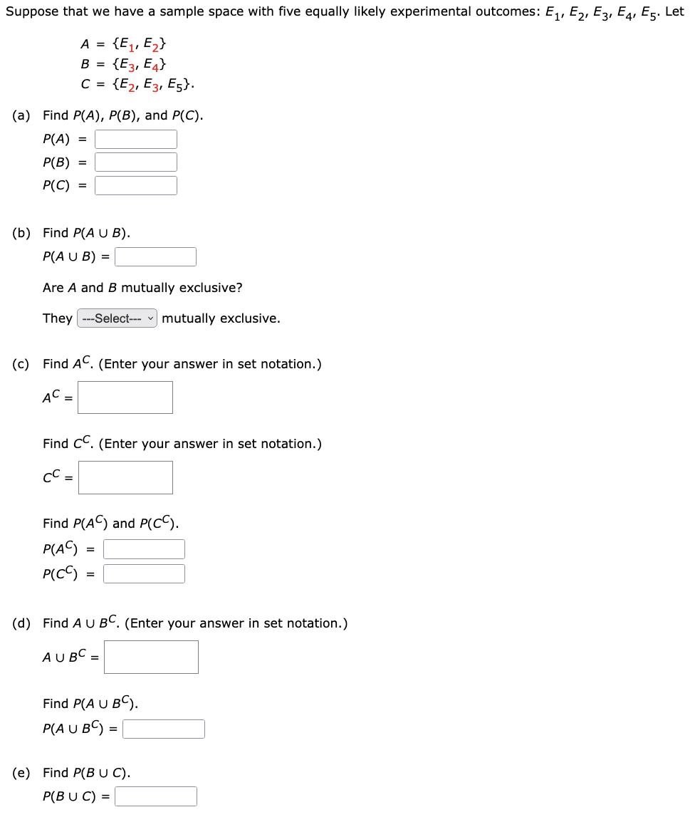 solved-suppose-that-we-have-a-sample-space-with-five-equally-chegg