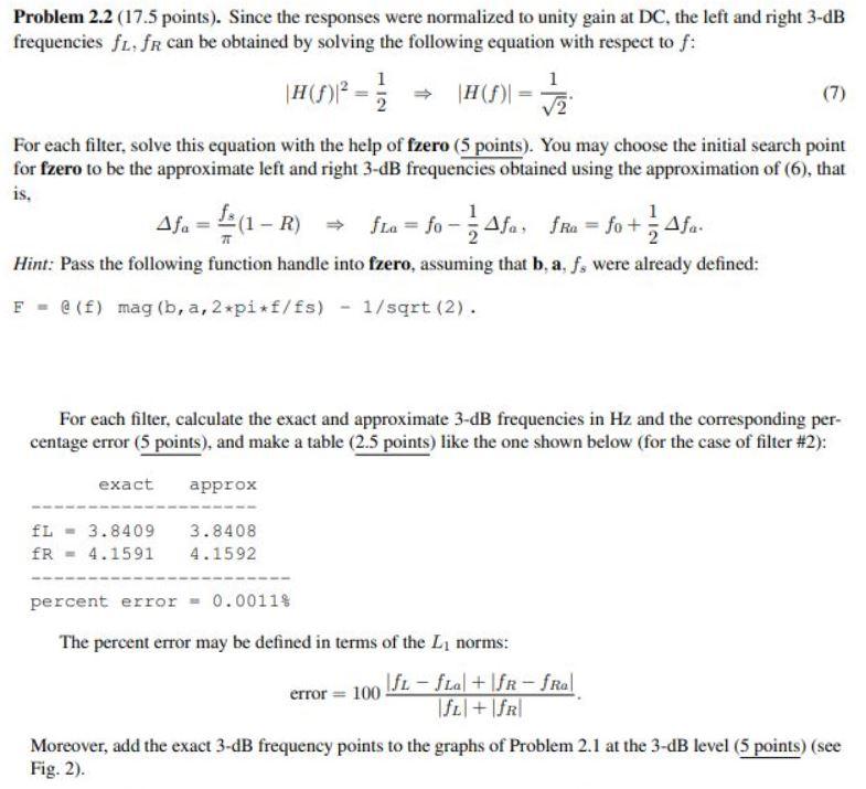 2 Notch Filter Design by PoleZero Placement A simple