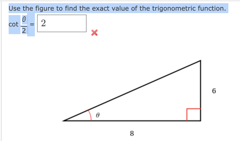 Solved Use The Figure To Find The Exact Value Of The | Chegg.com