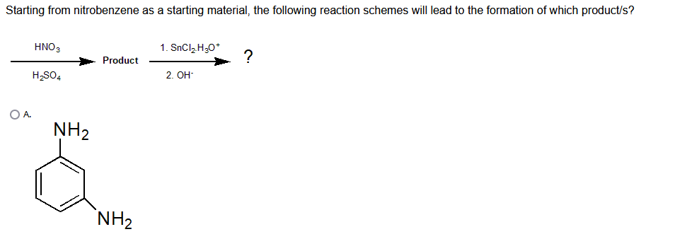 Solved Starting from nitrobenzene as a starting material, | Chegg.com