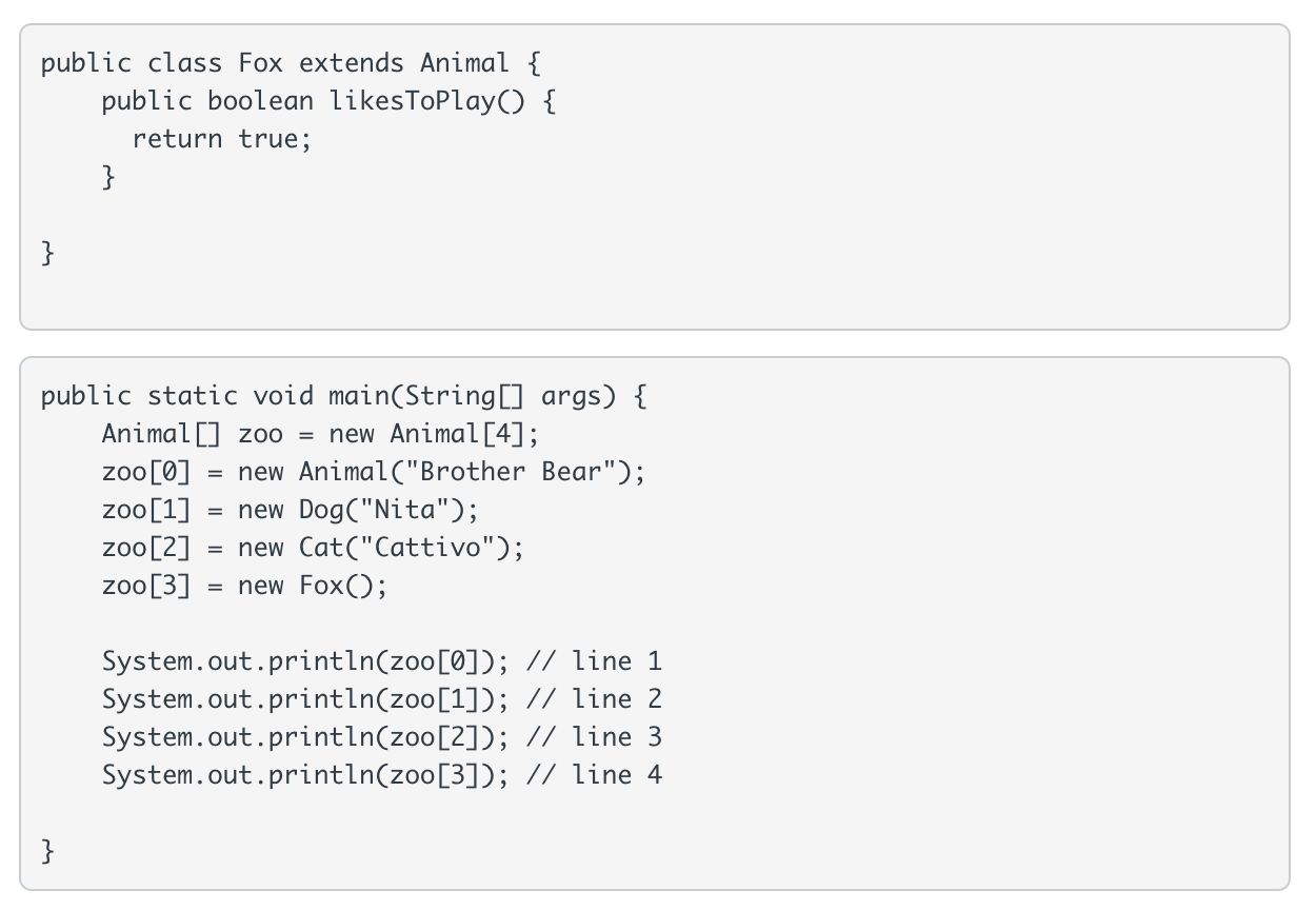 Solved public class Puppy\{ String name; public Puppy()\{