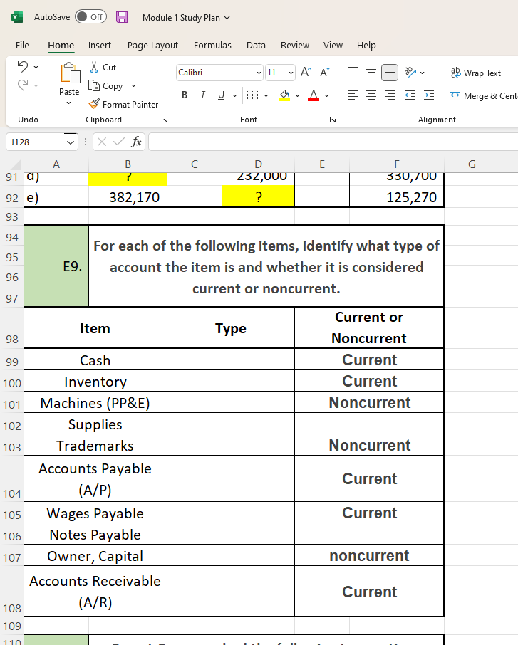 Solved X AutoSave Off Module 1 Study Plan V File Home | Chegg.com