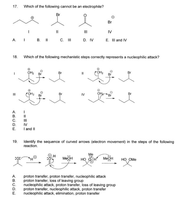 solved-17-which-of-the-following-cannot-be-an-electrophile-chegg