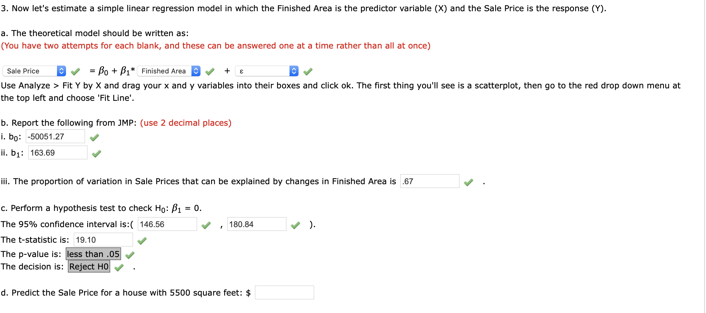 Solved 3. Now Let's Estimate A Simple Linear Regression | Chegg.com