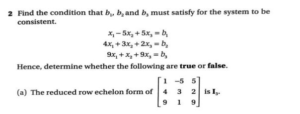 Solved + 2 Find The Condition That B, B, And By Must Satisfy | Chegg.com