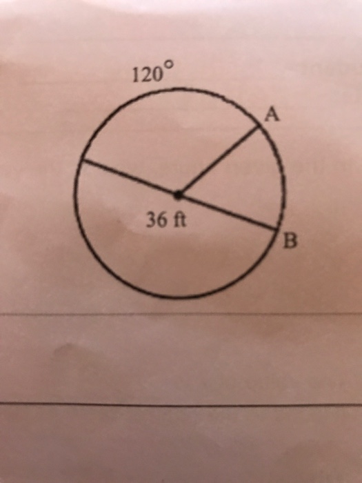 Solved Find The Length Of Arc AB. Leave Your Answer In Terms | Chegg.com