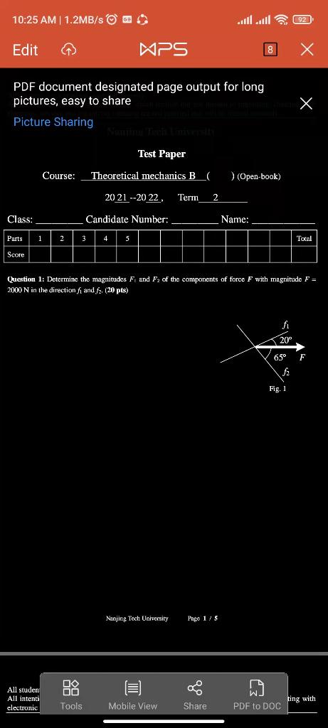 Solved 10:25 AM | 1.2MB/S GE Edit ✪ MPS 8 PDF document | Chegg.com